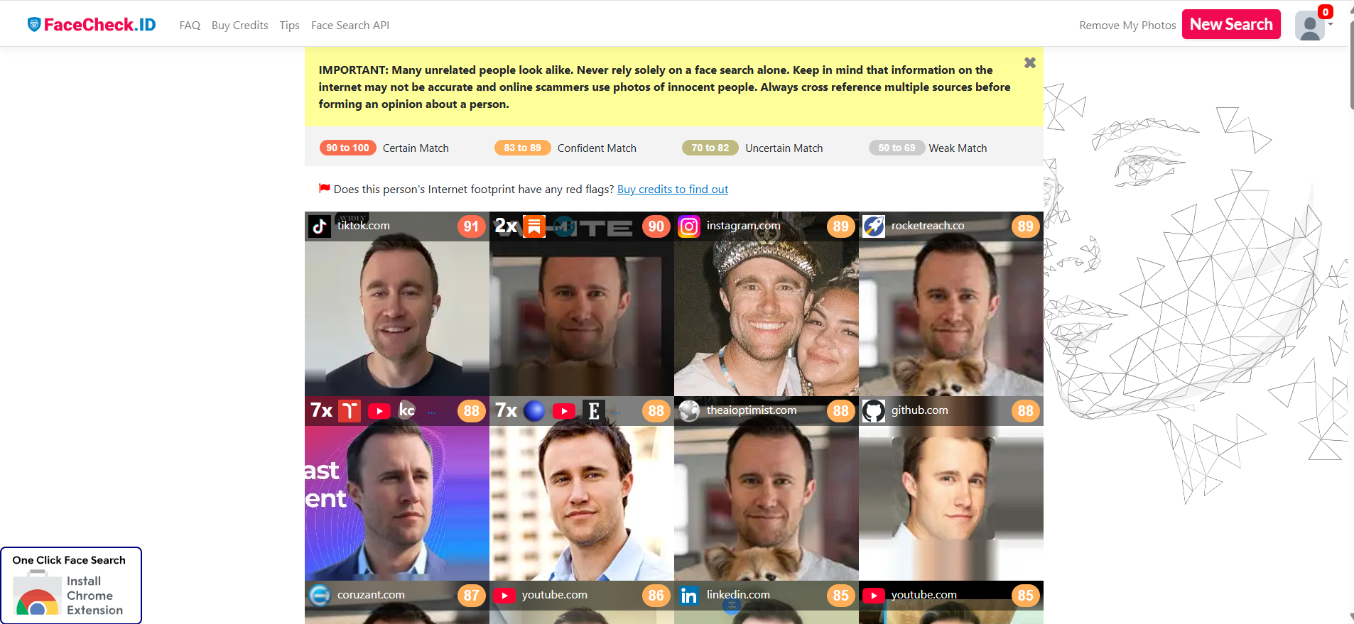 how facecheck id works
