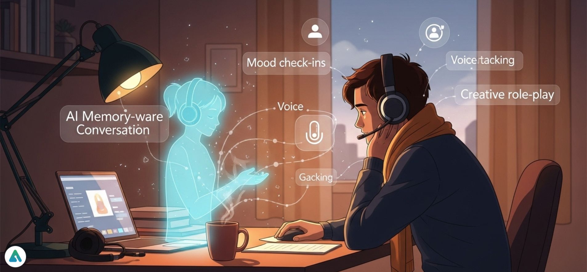 Using an AI Companion for Emotional Support