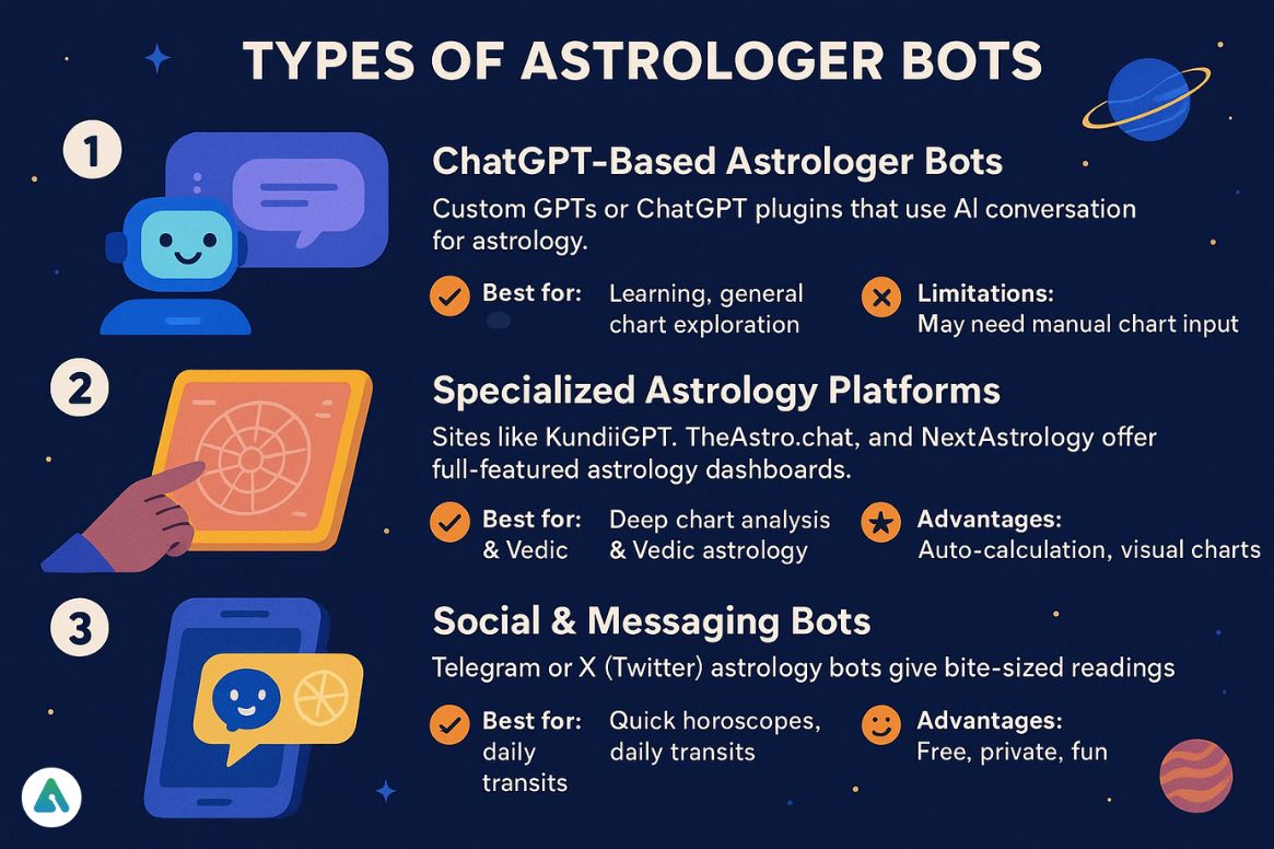 types of Astrology Bots