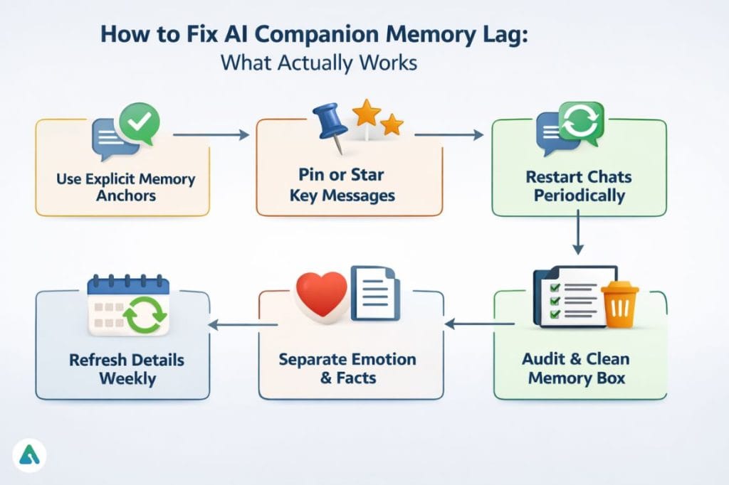 How to Fix AI Companion Memory Lag (2026) – Replika, Character AI ...