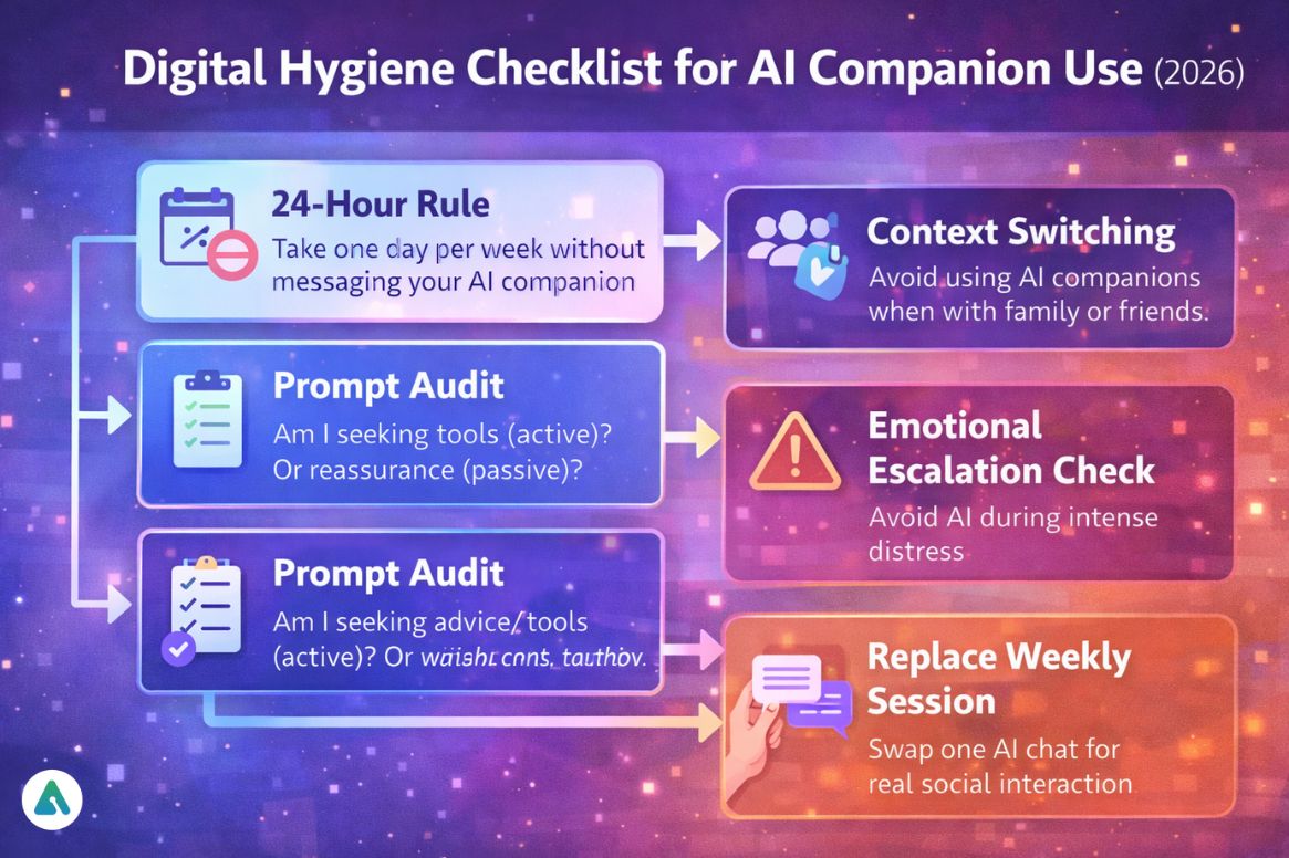Digital Hygiene Checklist for AI Companion Use (2026)