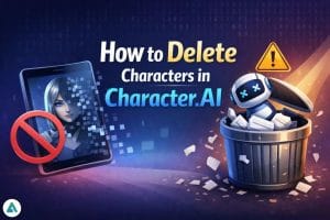 How to delete characters in character ai