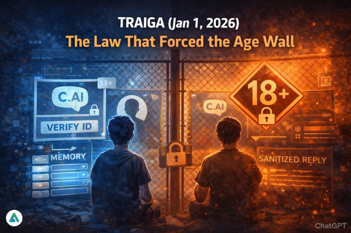 TRAIGA (Jan 1, 2026) — The Law That Forced the Age Wall