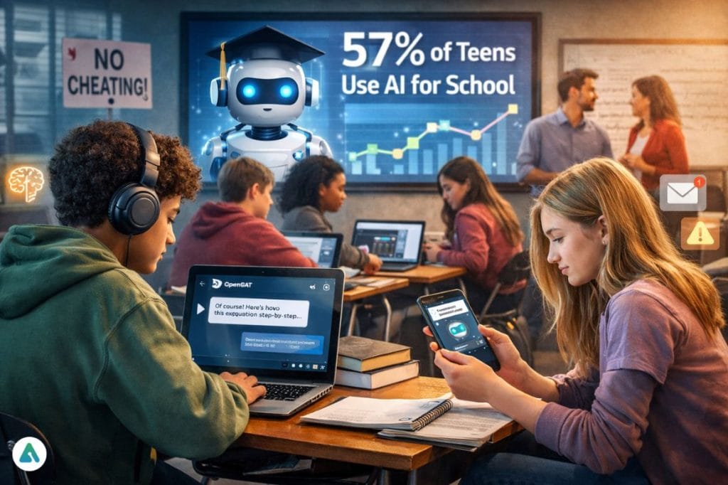 teens using AI for school 2026