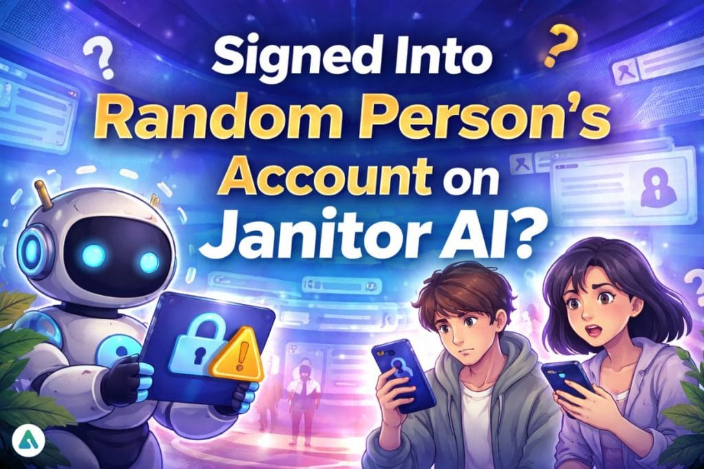 signed into random persons account on janitor ai