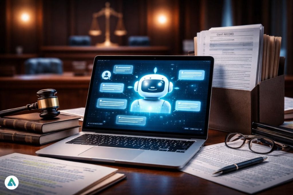 AI chat privacy legal evidence