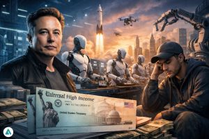 Elon Musk universal high income AI jobs future of work automation