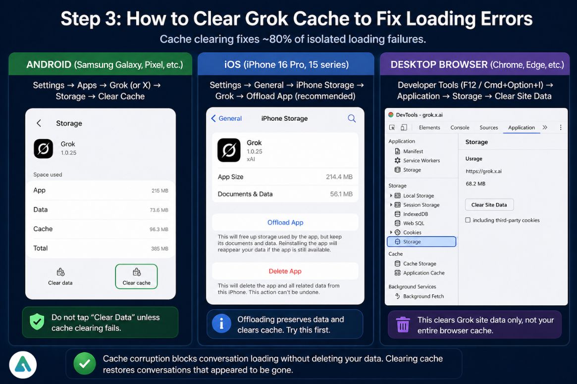 How to Clear Grok Cache to Fix Loading Errors