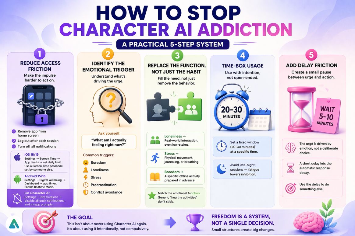 How to Stop Character AI Addiction
