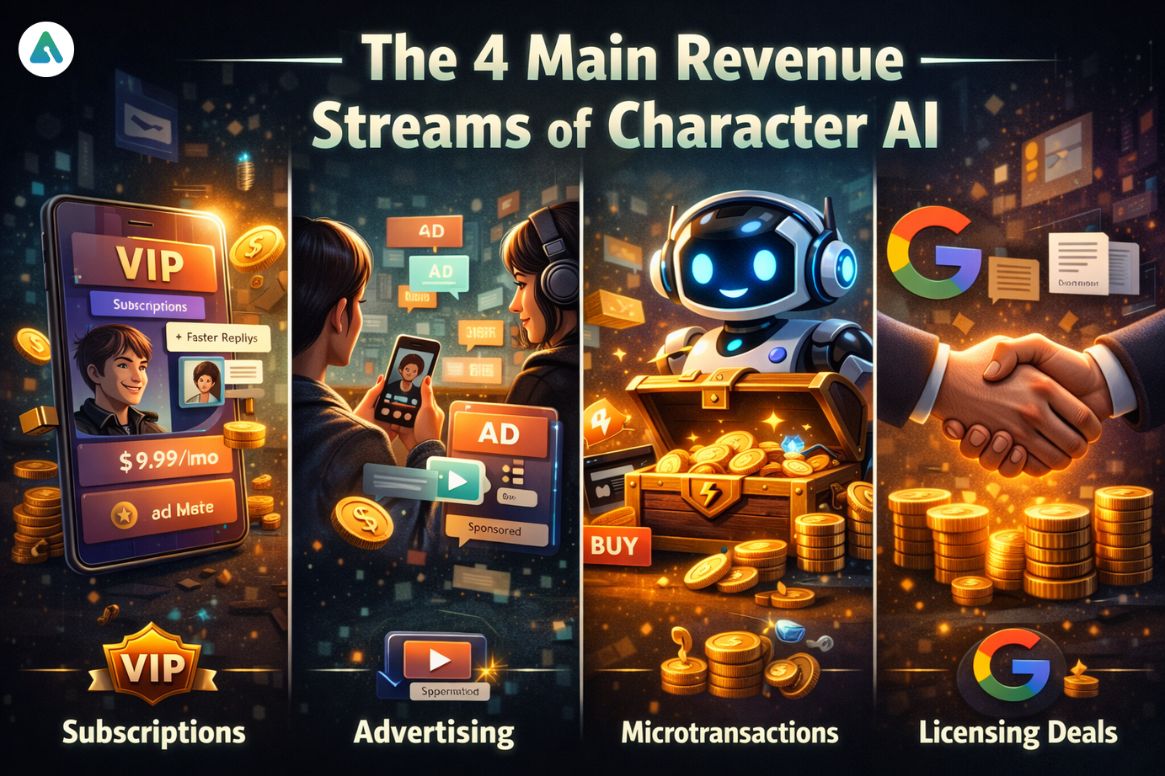 The 4 Main Revenue Streams of Character AI