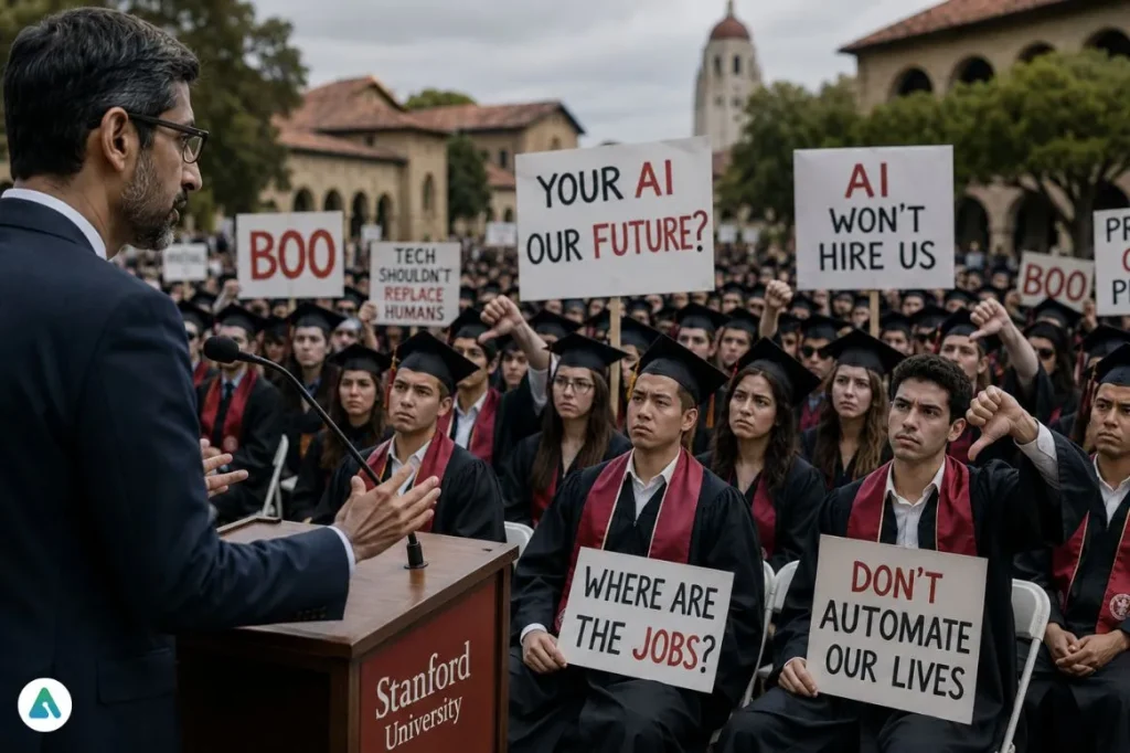 AI commencement backlash