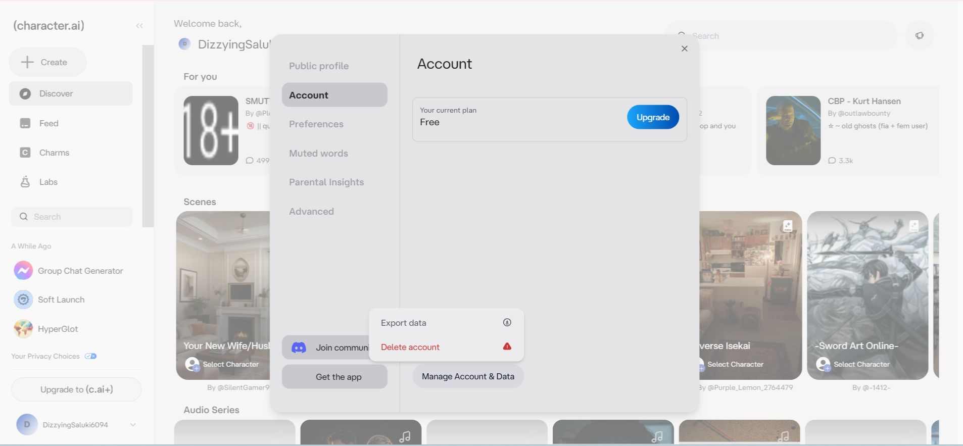 How to Delete Character AI Account on Desktop
