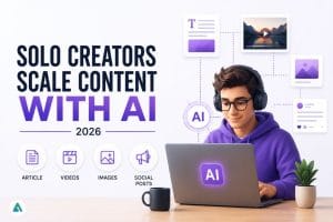 AI content creation for solo creators