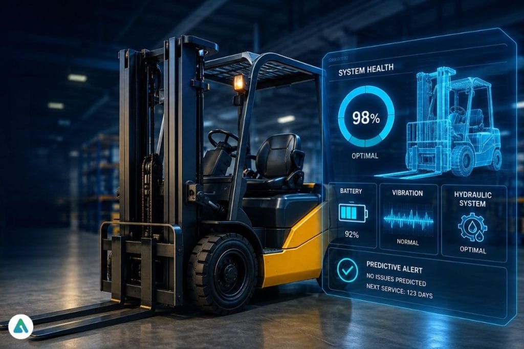 AI predictive maintenance for forklifts