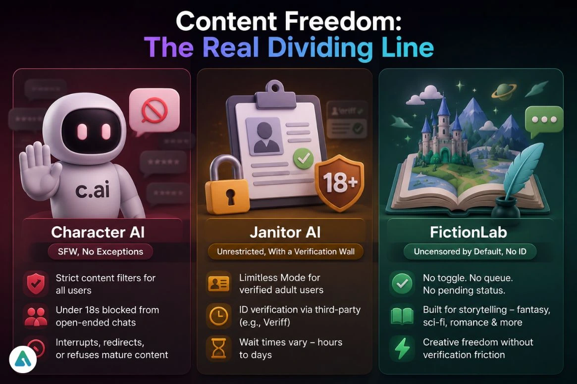 Content freedom across platforms