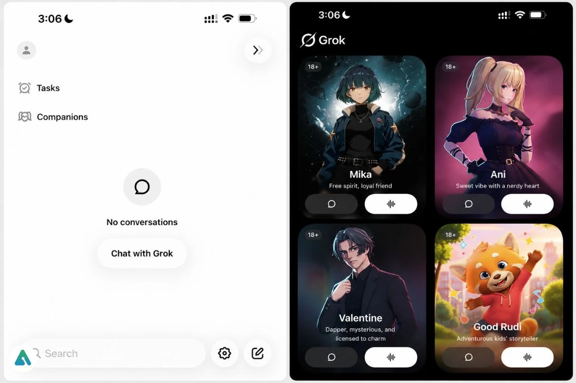 Enable Companions on Grok