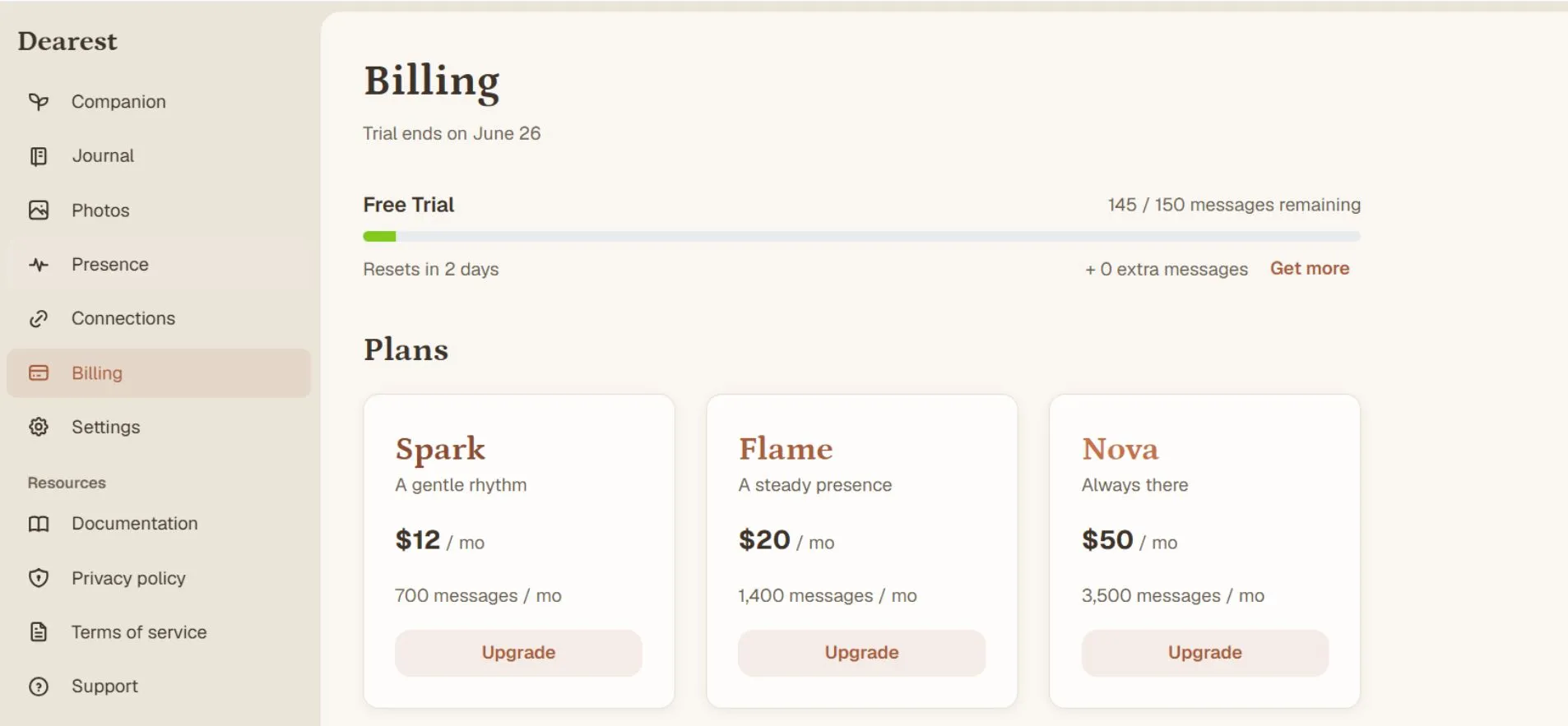 dearest-ai-pricing