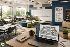 AI classroom space planning