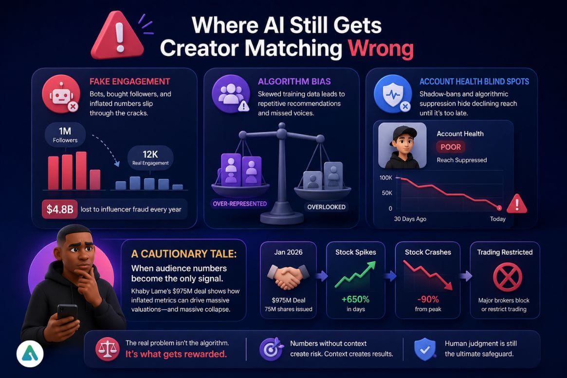 AI creator matching pitfalls