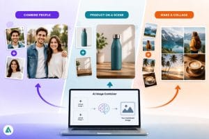 AI image combiner