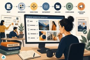 AI image workflow for marketing teams