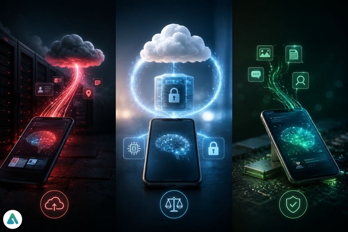 AI privacy architectures and processing styles