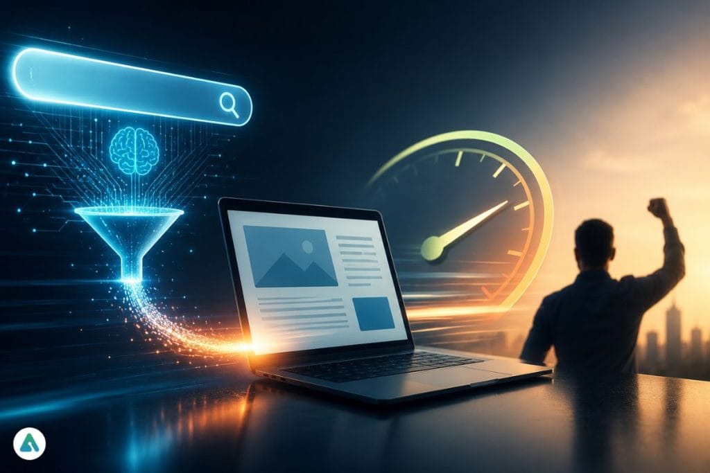 AI search landing page conversion