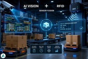 AI vision RFID warehouse