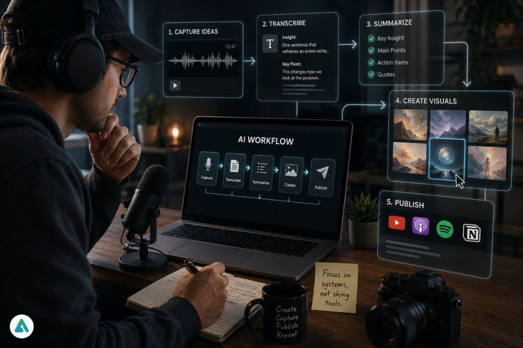 AI workflow for creators