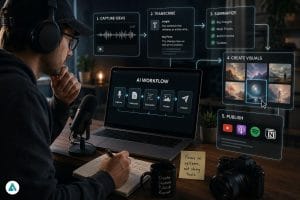 AI workflow for creators