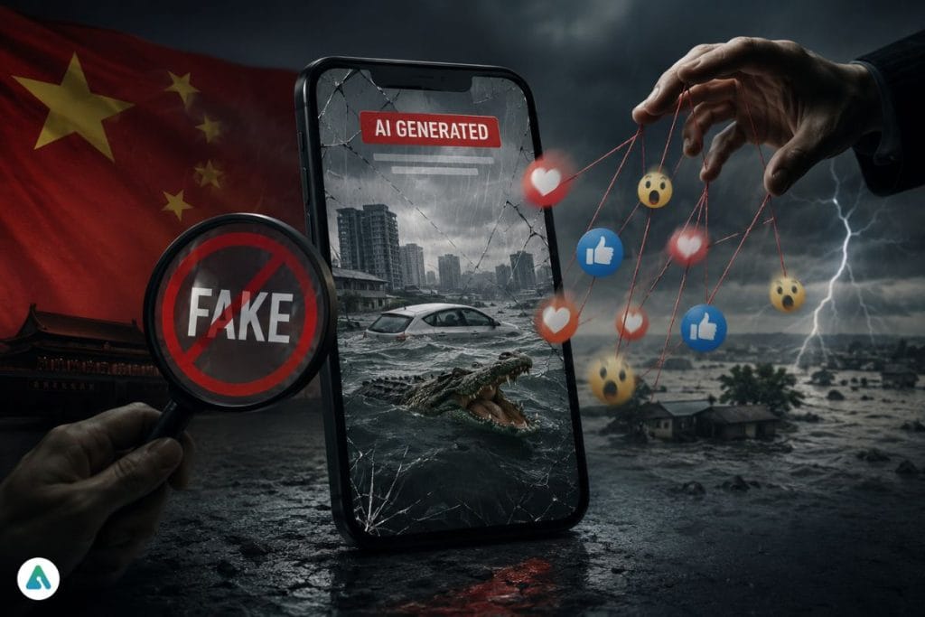 China deepfake disaster videos