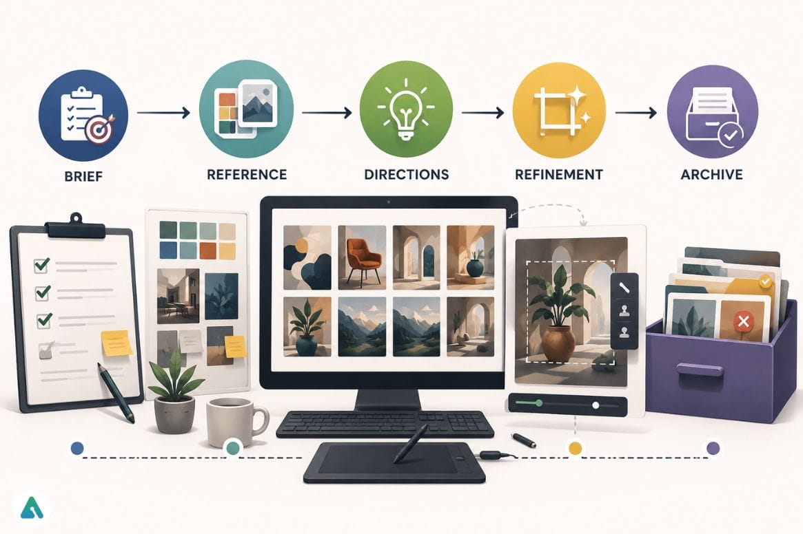 Creative workflow process