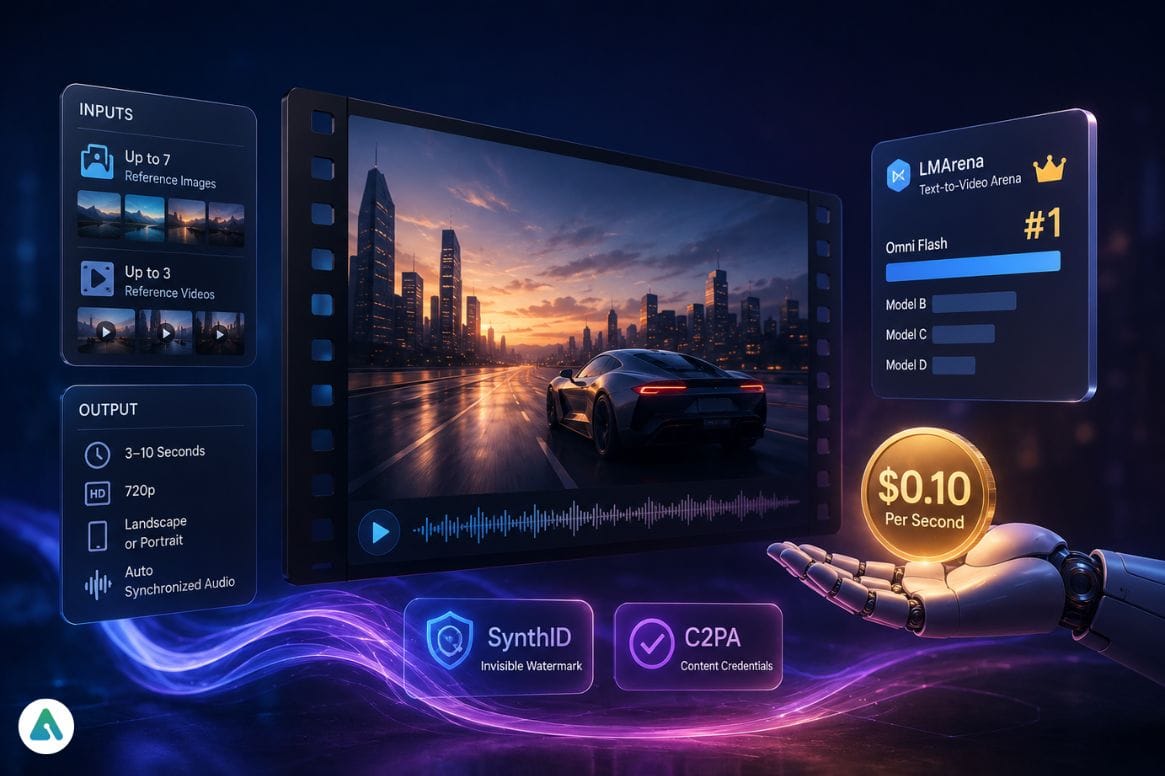 Futuristic digital AI video concept