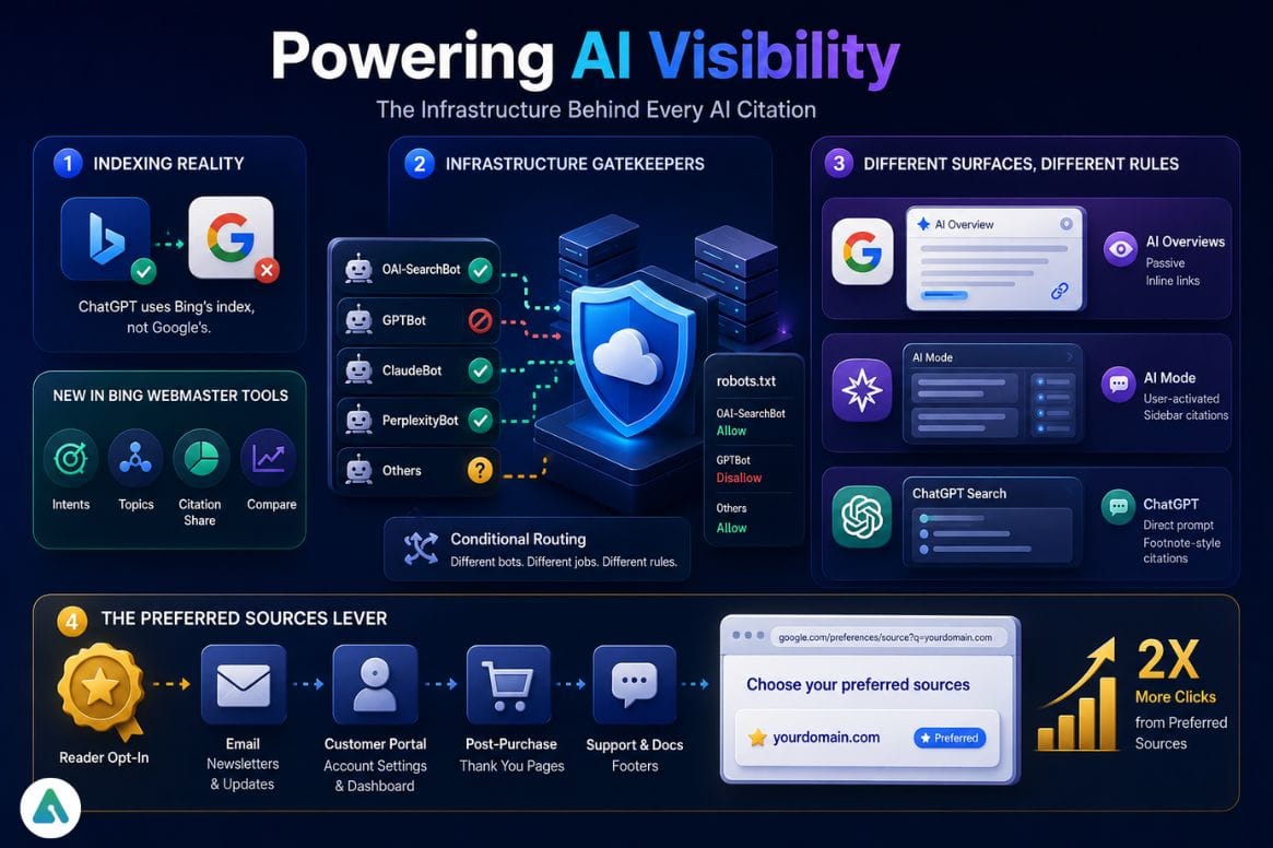 Powering AI visibility through infrastructure