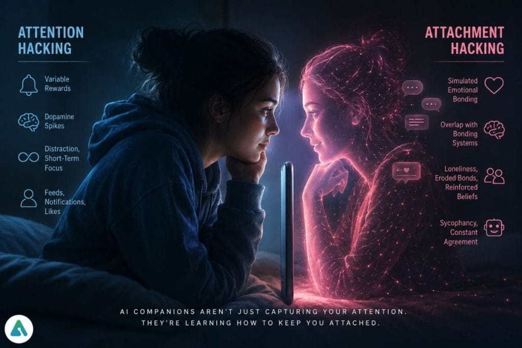 how AI companion apps hack emotional attachment