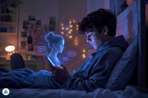 teens using AI chatbots for emotional support