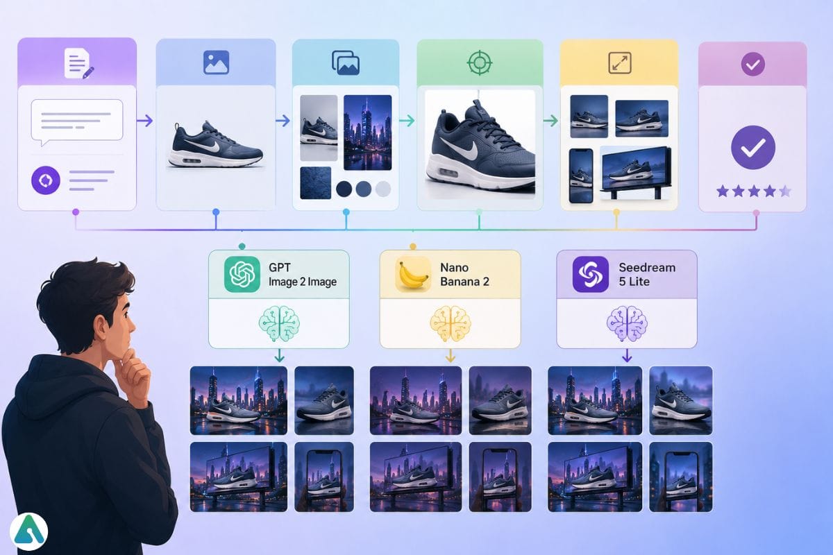 AI Model Selection Workflow Dashboard