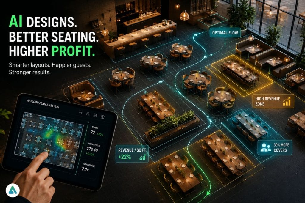 AI floor planning for restaurants