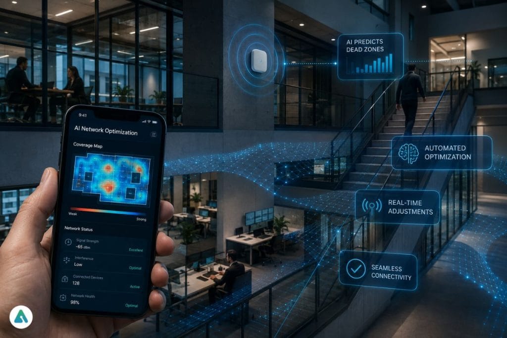 AI in-building wireless