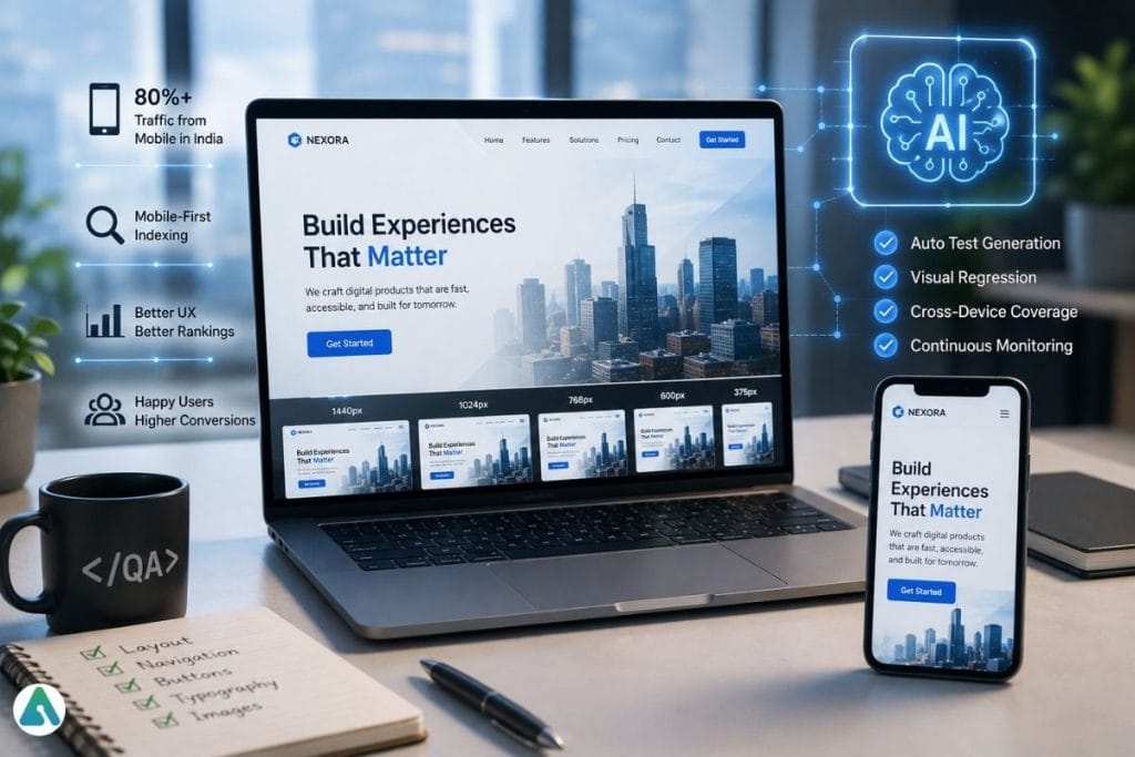AI responsive design testing