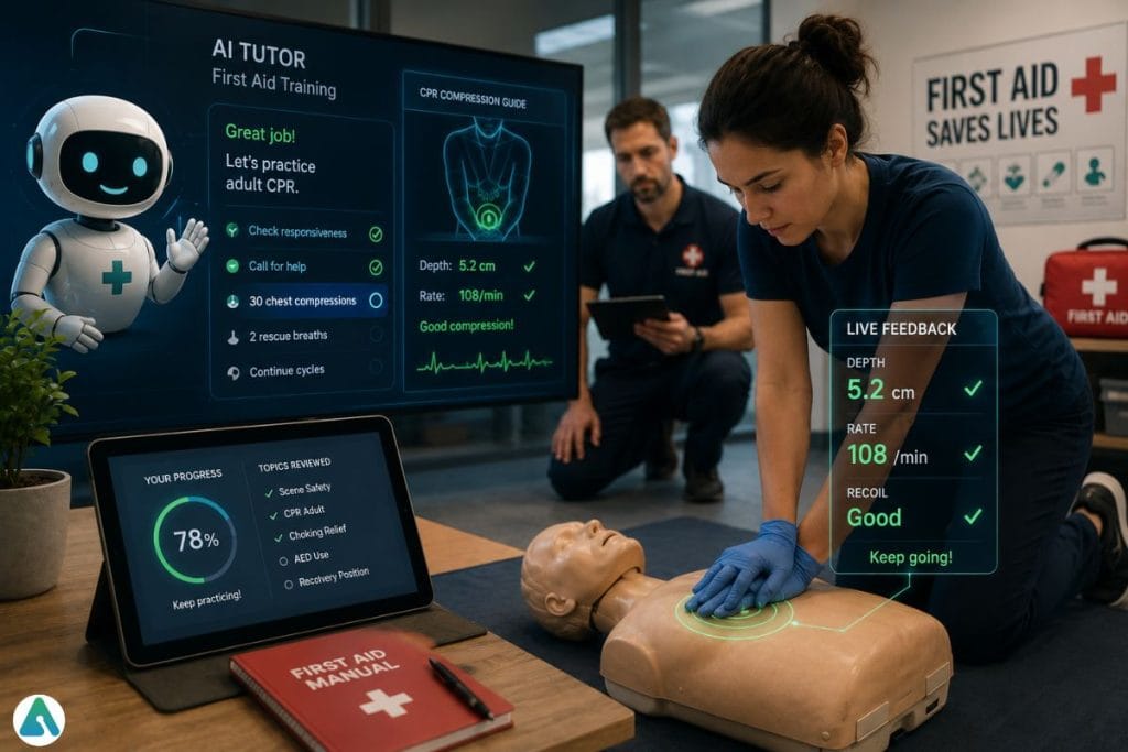 AI tutors in first aid training