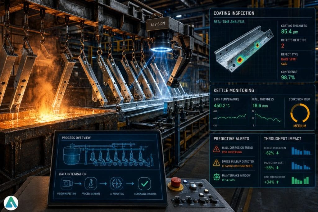 AI zinc coating inspection
