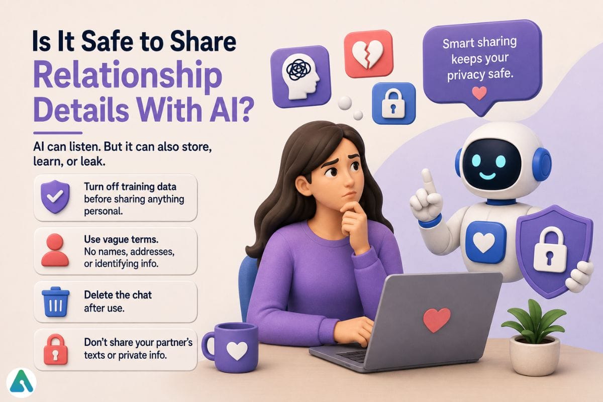 Is it safe to share relationship details with ai