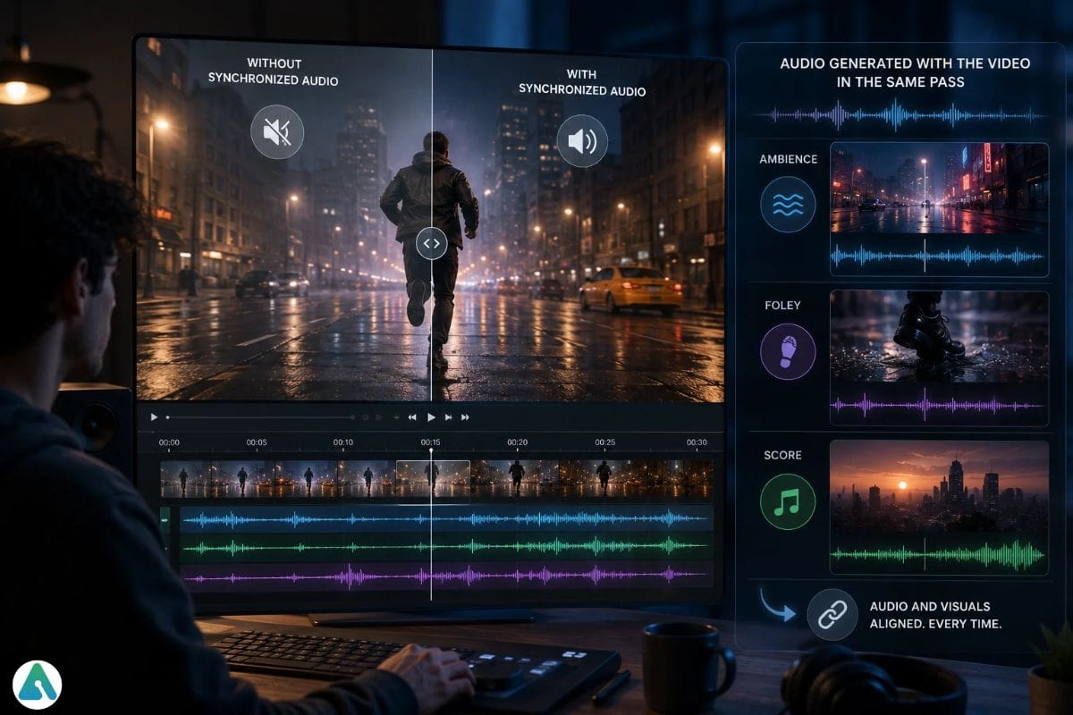 Synchronized Audio Video Editing Studio