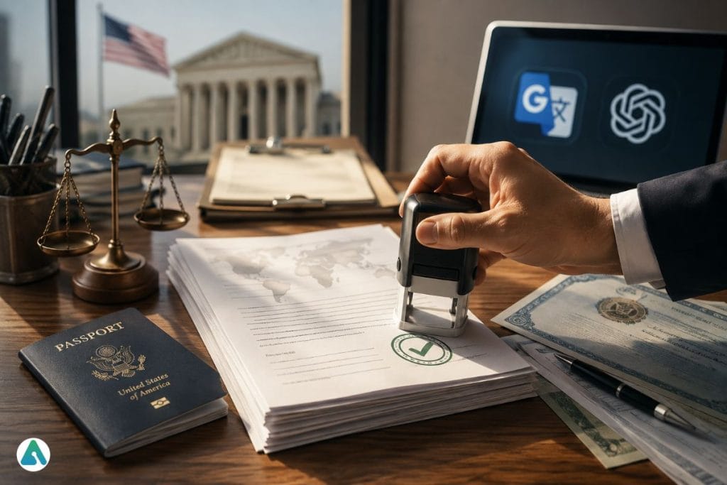USCIS certified translation