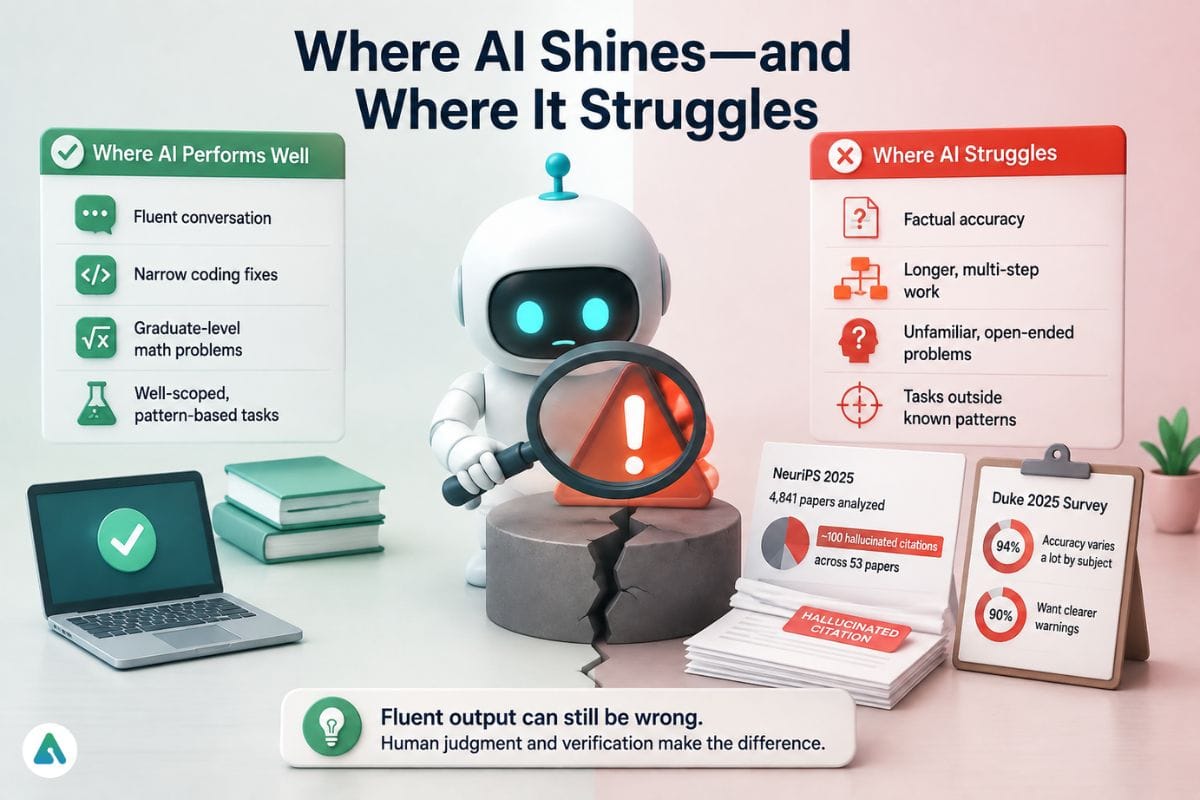 Where AI Shines and Struggles