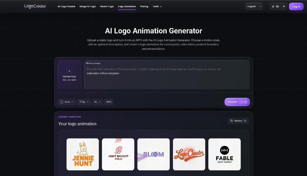 ai logo animation generator