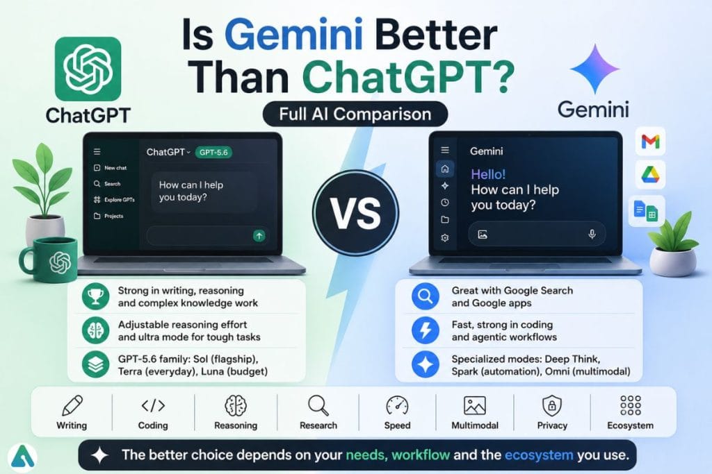 is gemini better than chatgpt