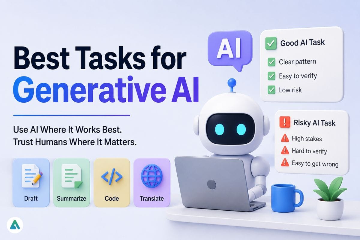 what would be an appropriate task for using generative ai