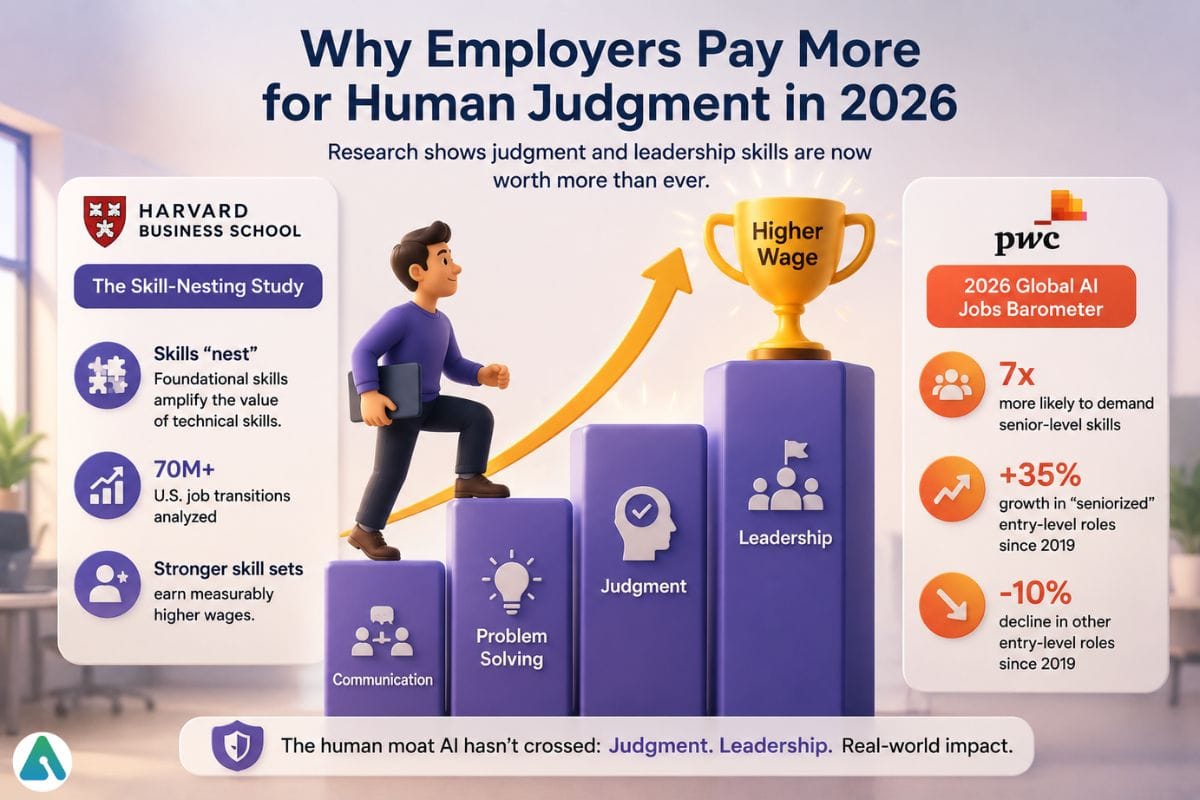 why employers pay more for human judgment in 2026